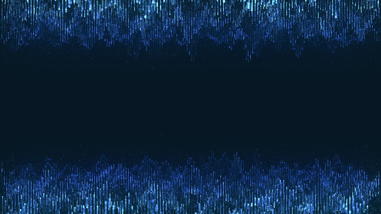 Digital wave particles music and small particles dance motion on wave for digital background.