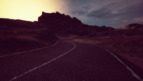 Panoramic-view-of-the-Atlantic-Ocean-and-the-road