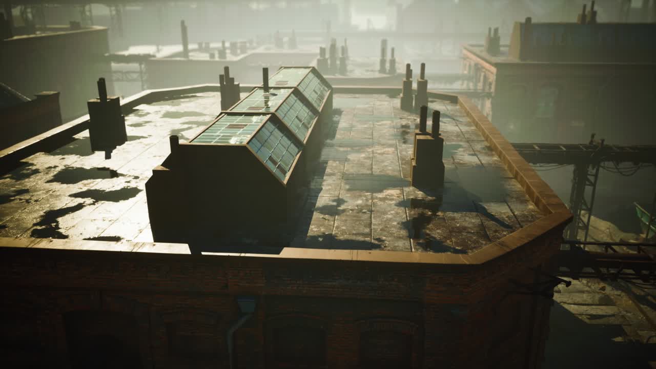 오래된 버려진 공장을 파괴했습니다.