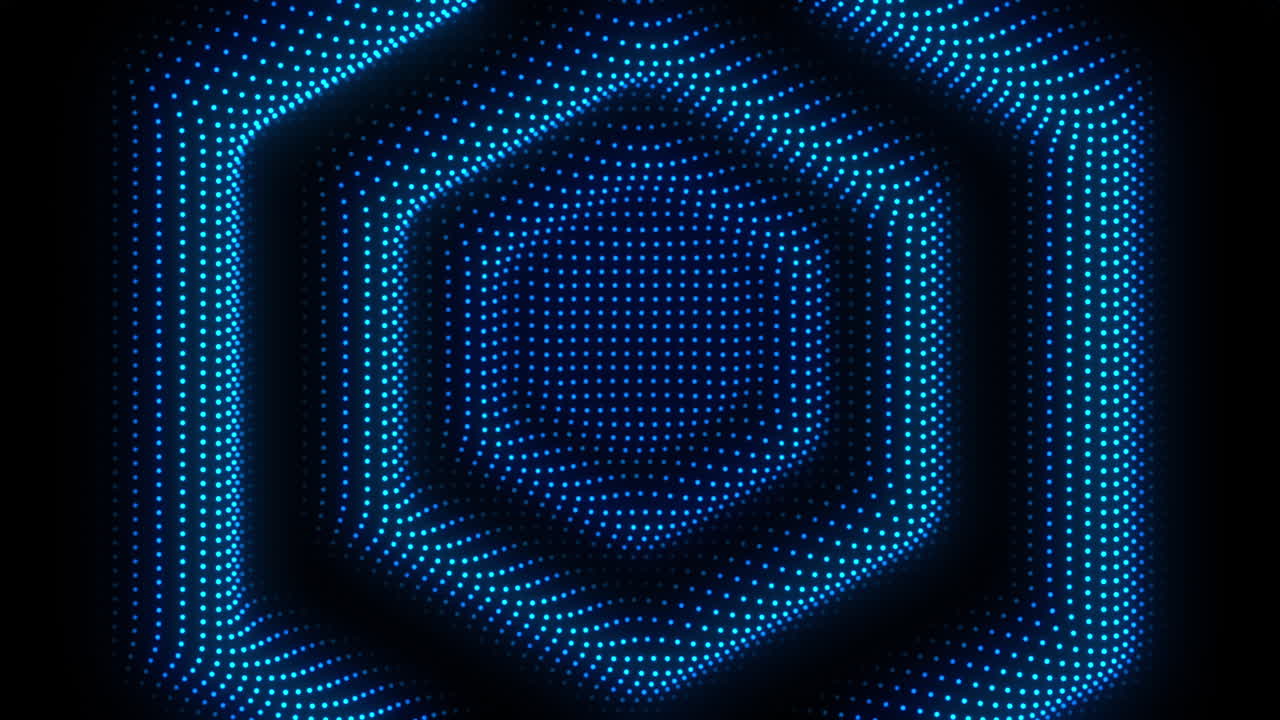 Motivo astratto a punti blu luminosi