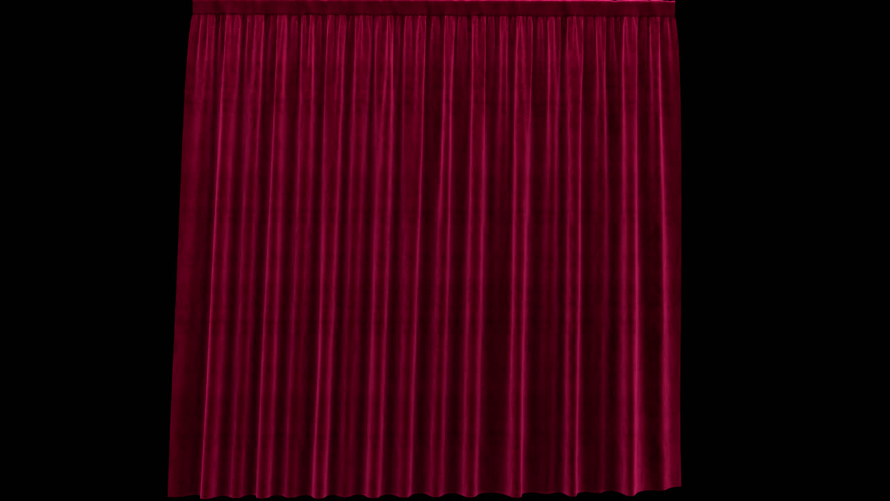 알파 채널과 함께 은 벨 커튼을 흔들고 있습니다.