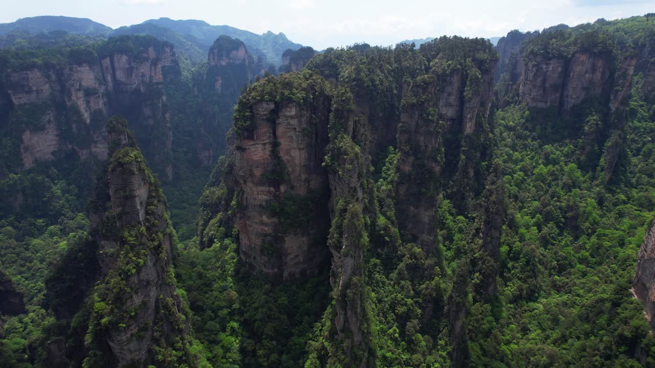 dron volando hacia la montaña aleluya centrándose en el foresto en la parte superior