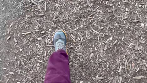 Close-Up-of-Man's-Legs-Hiking