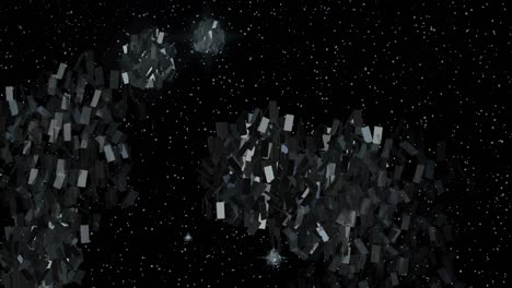 fireworks from phones. futuristic fireworks with loop seamless. a satirical fireworks display in 4k. abstraction of fireworks from shiny plates in the night sky.