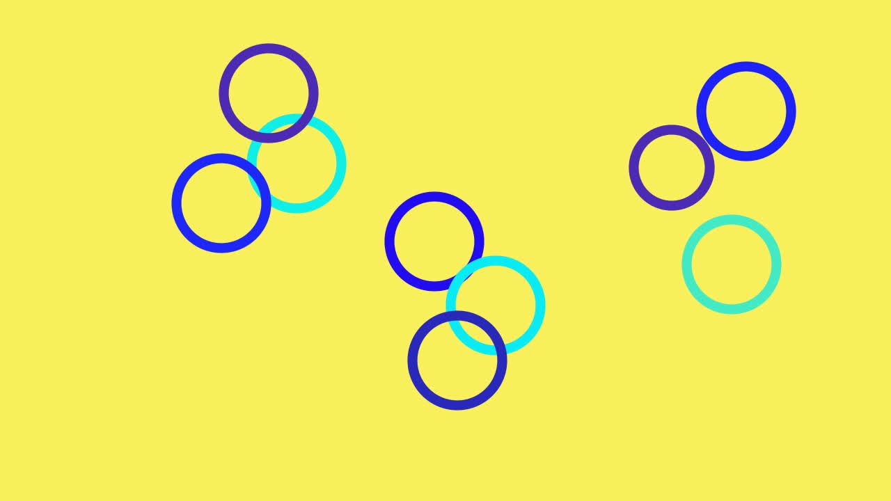 Animation, background from rings. Festive background