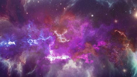 las nebulosas de la exploración de vuelos espaciales en el espacio profundo