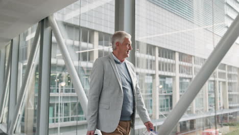 old man, walking and travel for work
