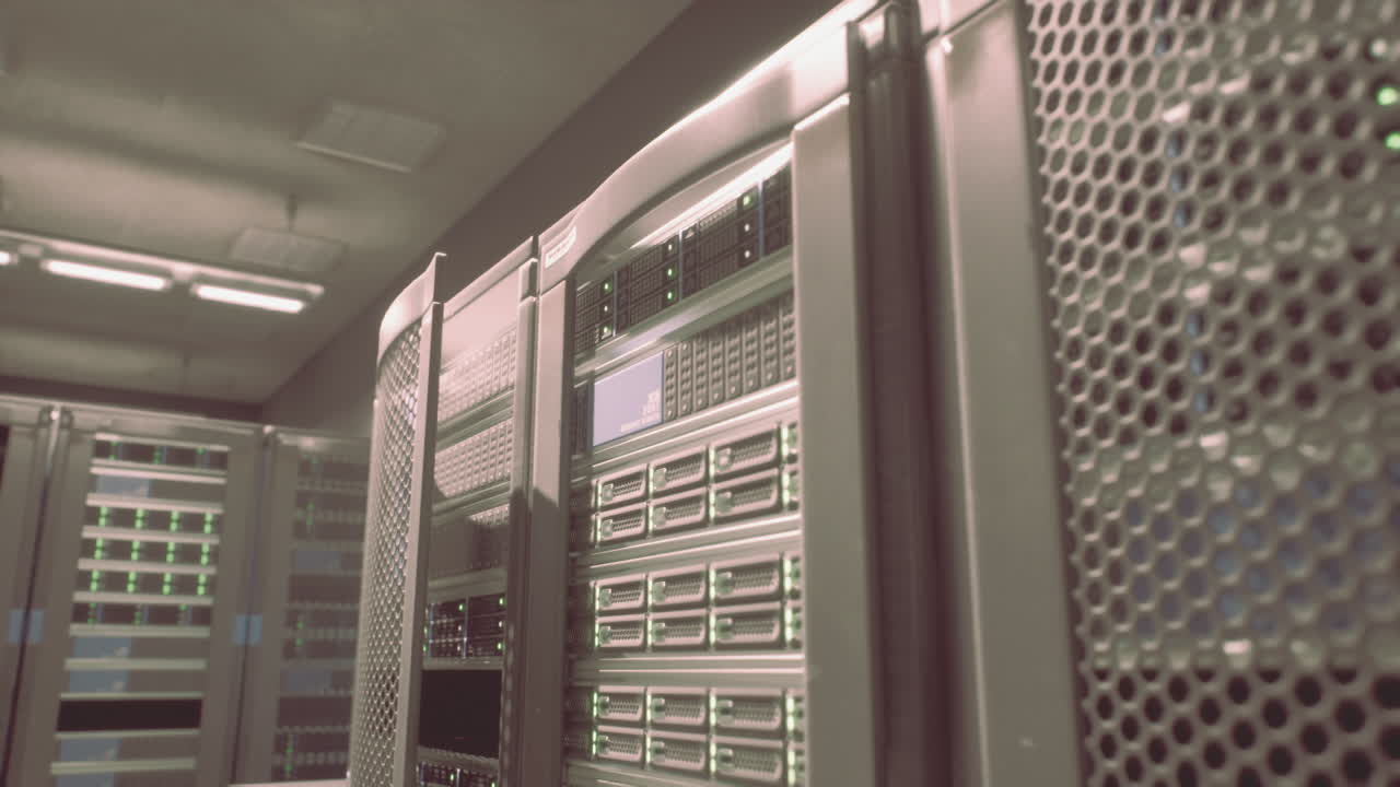 racks de servidores en un centro de datos