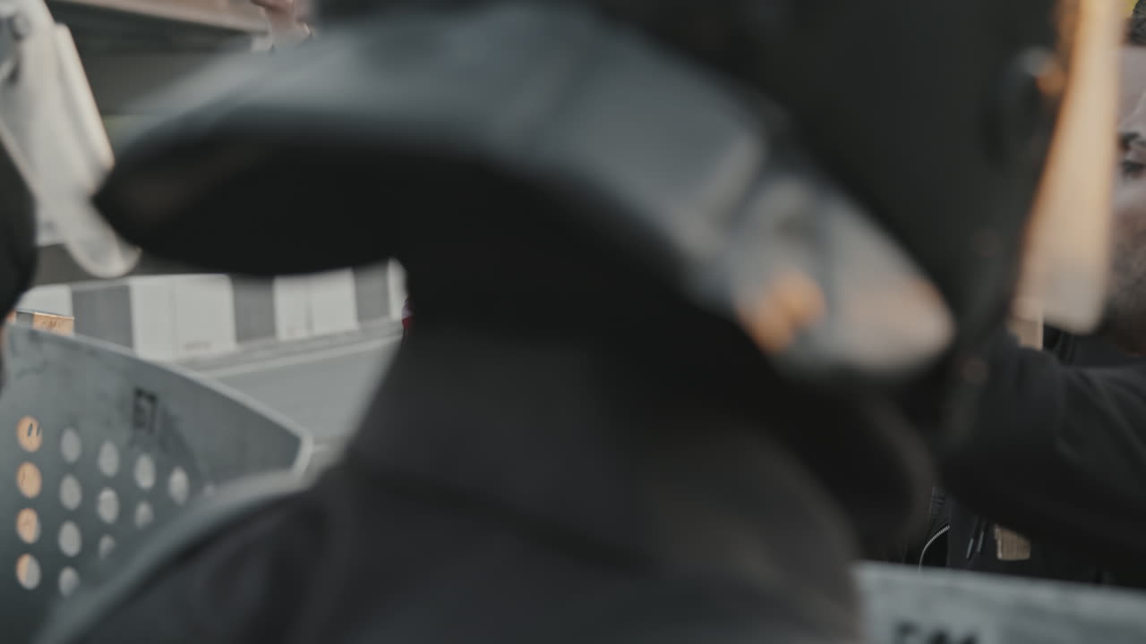 Protest and Riot Scene with Police and Demonstrators