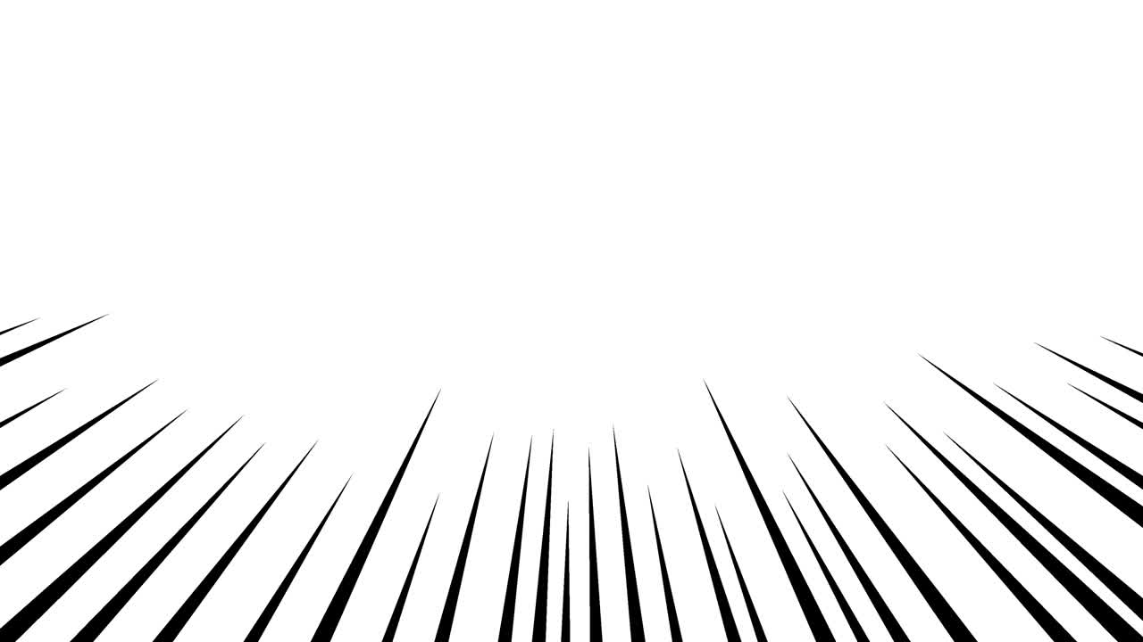 검은색 집중된 라인 애니메이션 자료