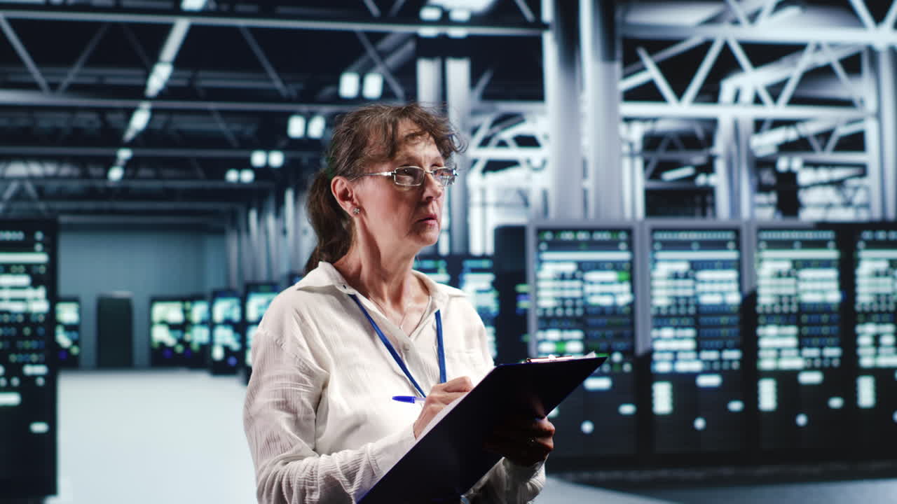 administrador terminando la comprobación en los servidores