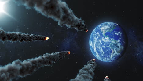 impacto de un asteroide en la tierra