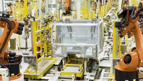 automated truck cab assembly line