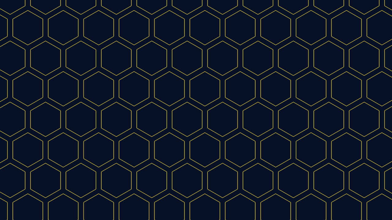 patrón de hexágonos geométricos de arco iris de neón sin costuras en filas