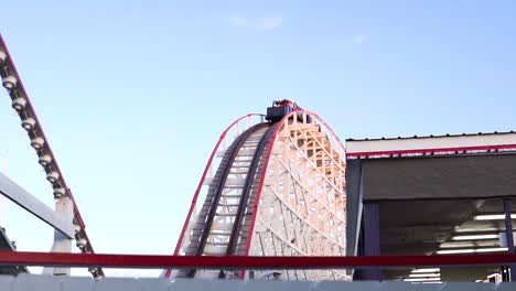 fun riding a roller coaster at a local amusement park