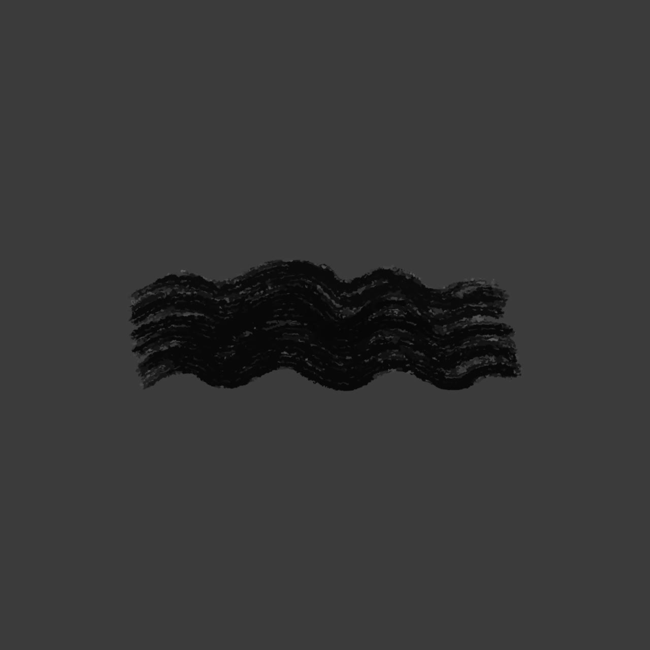 Abstract Wavy Textured Line on Dark Grey Background