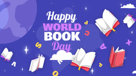 feliz día mundial del libro ilustración