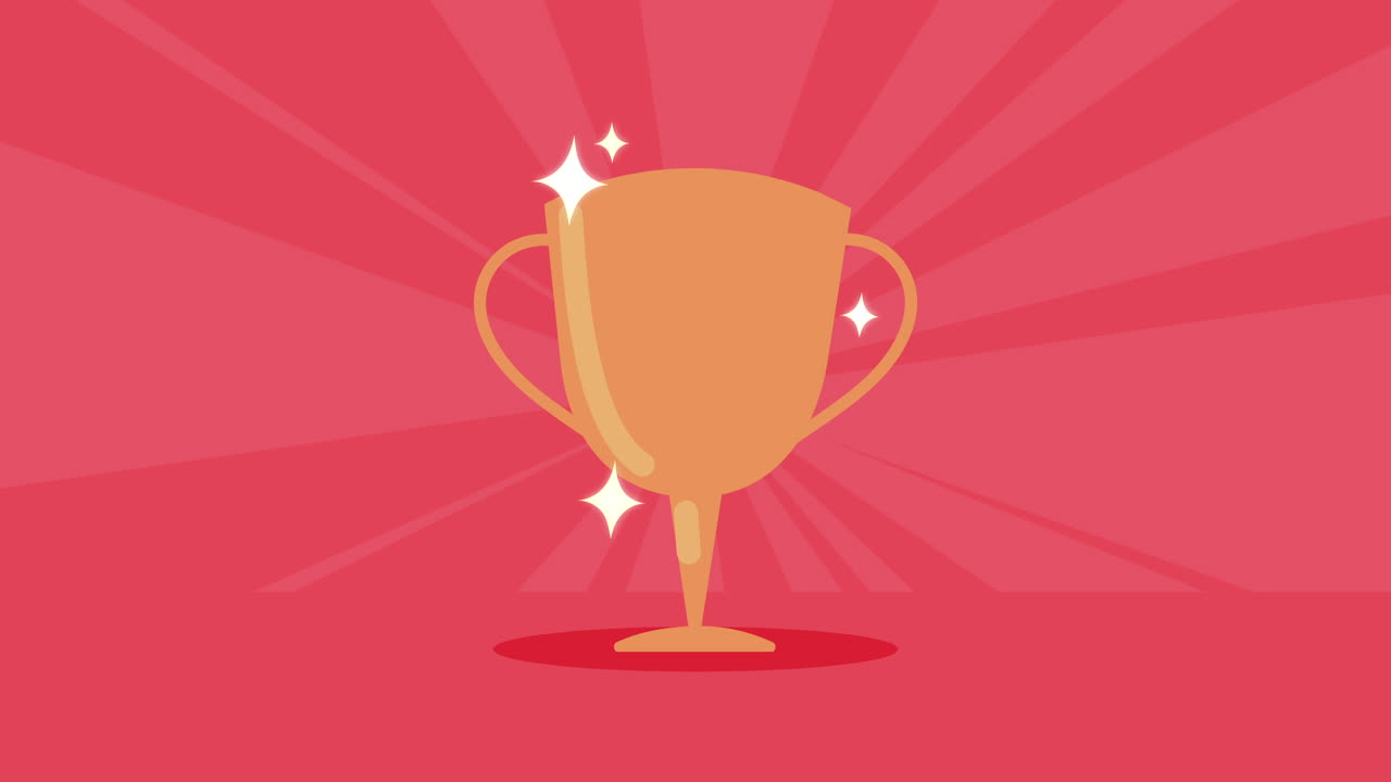 Vector trofeo de oro