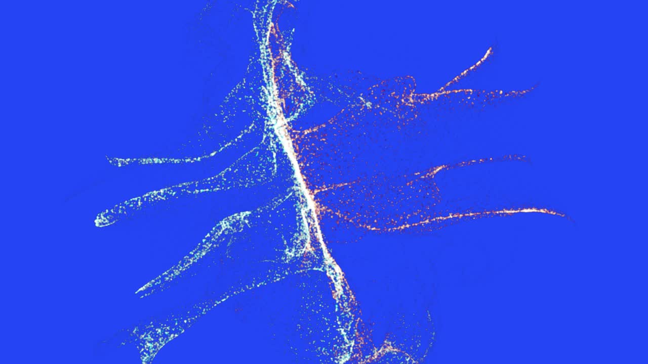 추상적인 입자 폭발