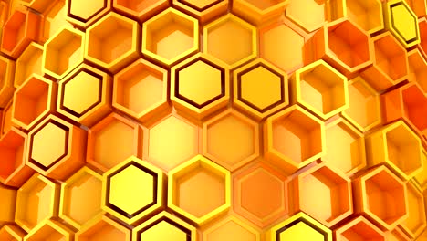 el fondo de los hexágonos
