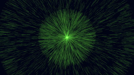 Leuchtendes-Grünes-Licht-Auf-Schwarzem-Hintergrund,-Dynamisches-Designelement