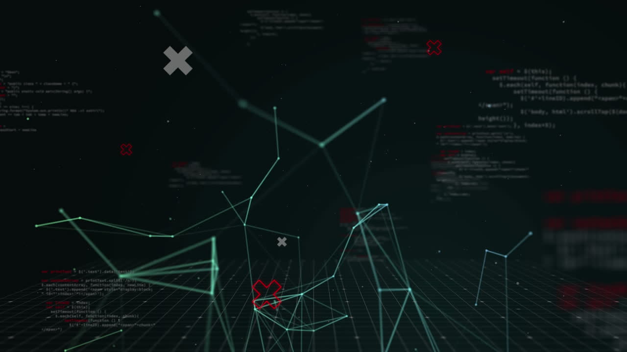 red de conexiones contra un fondo negro