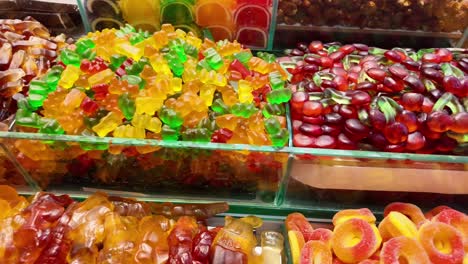 vibrant assortment of colorful gummy candies