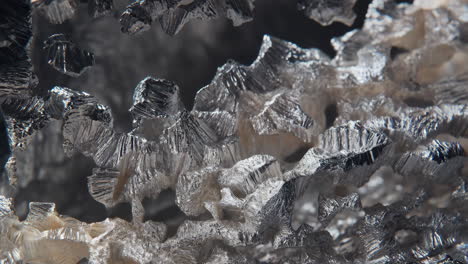 abstract macro view of intricate crystalline structures