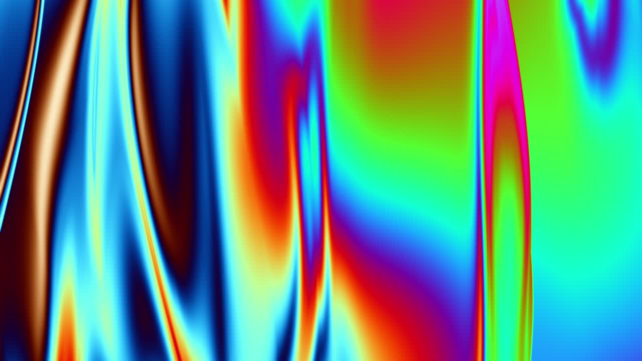 Abstract colorful wavy background in bright neon color.