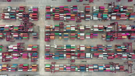 Kwai-Chung-Container-Terminal,-One-of-the-busiest-terminal-port-in-the-world