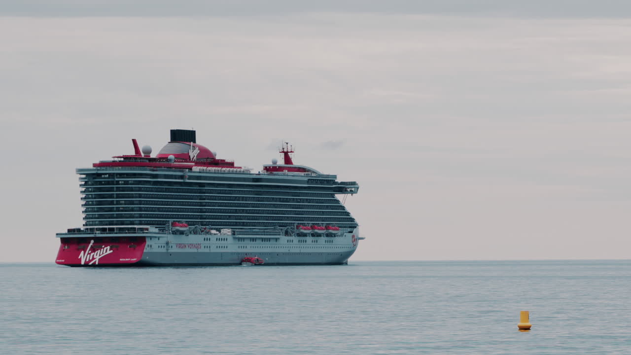 Different types of boats moving on the sea in Cannes, France