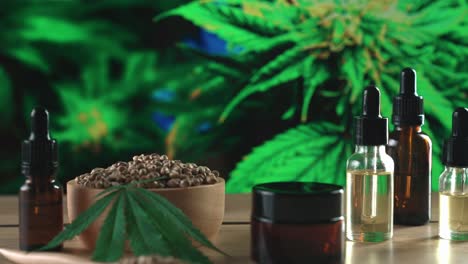 skincare cosmetic mockup product produced in a cannabis legalized laboratory.