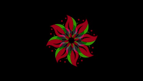 grafische designs, die sich in der mitte drehen und die größe erhöhen, bis sie den ganzen hintergrund bedecken und verschwinden.