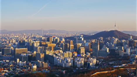 n torre de seúl en la ciudad de seúl, corea del sur