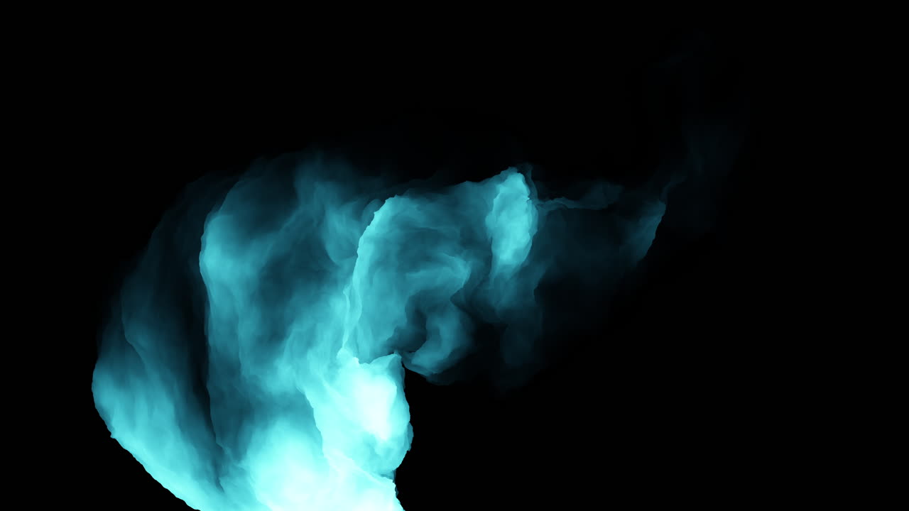 Vibrant blue flame captured against a black backdrop, likely symbolizing fire or intense heat. The strong contrast creates a visually striking effect