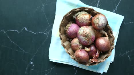 basket of onions