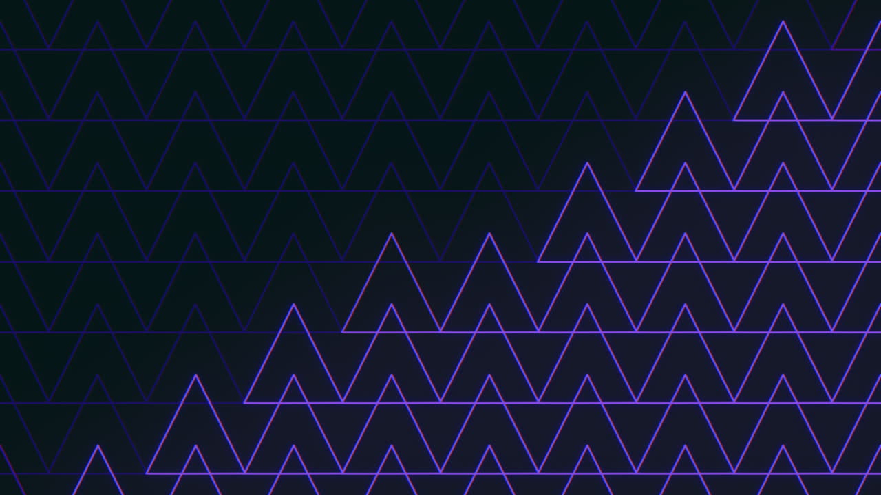 지그자그 모양의 삼각형, 눈에 띄는 검은색과 색의 기하학적 패턴