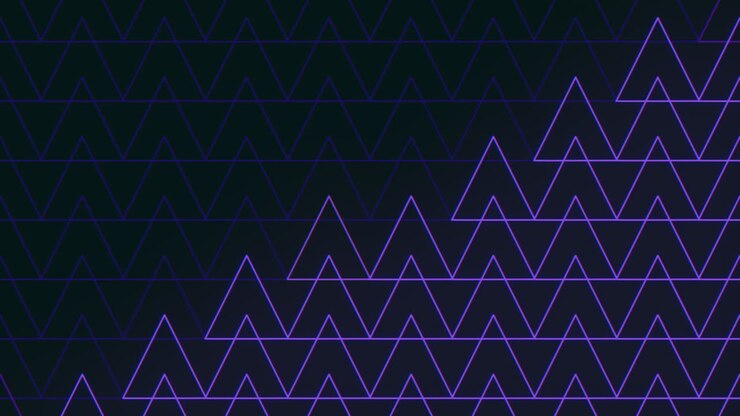 Triángulos en zigzag, un llamativo patrón geométrico en blanco y negro