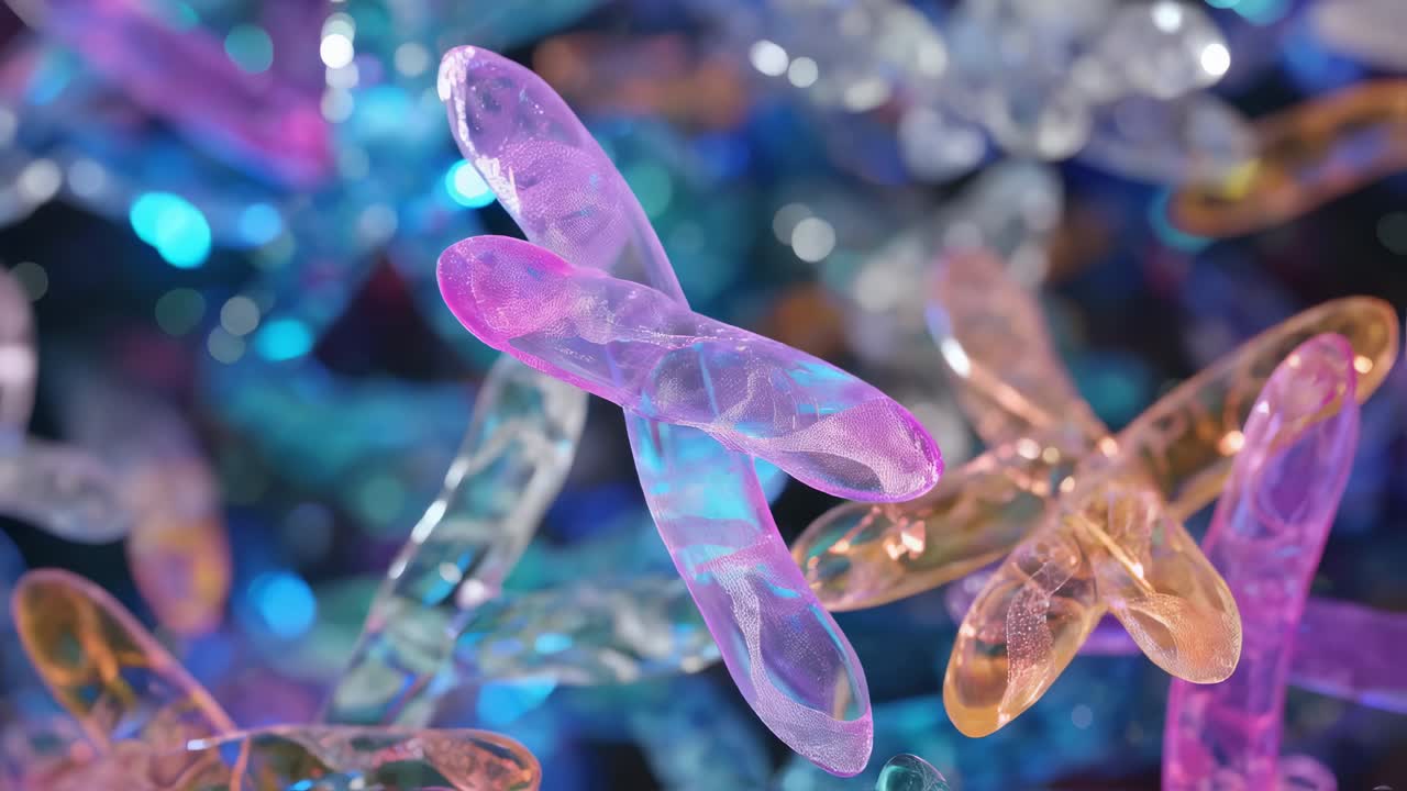 Abstract 3D Illustration of Bacteria