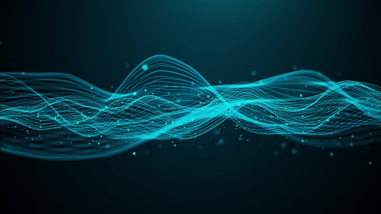 Abstract wave motion flow wave mesh pattern mesh line on dark 4k 3d background modern futuristic