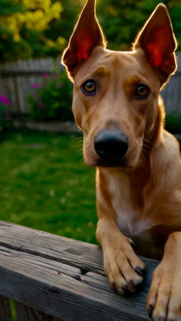 dog at the fence