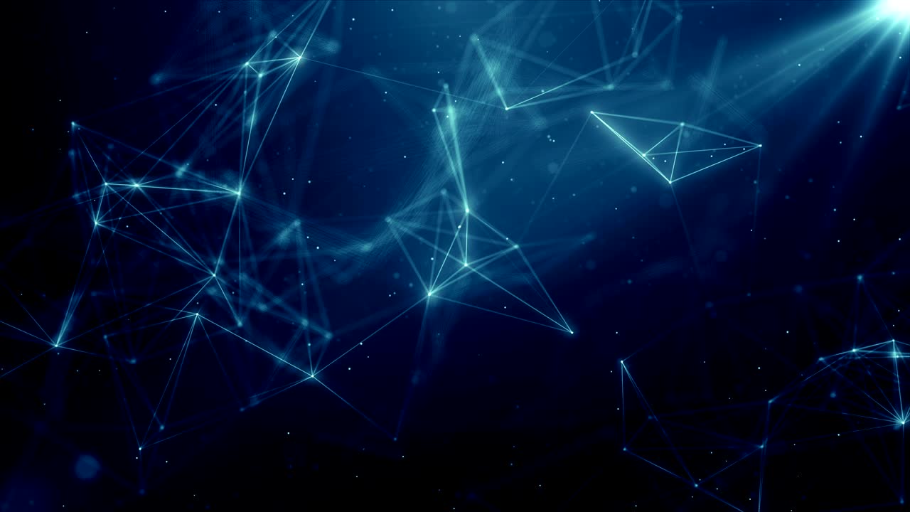 Plexus abstract network titles technology science background loop