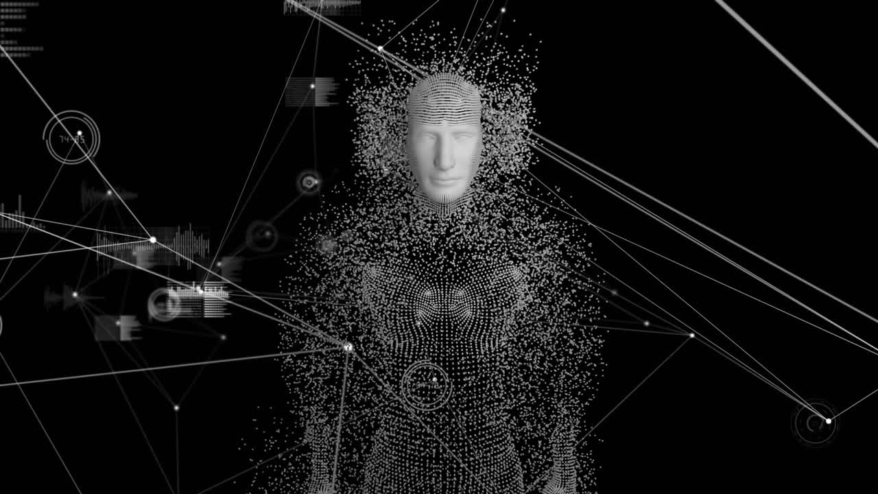 Human body with network connections