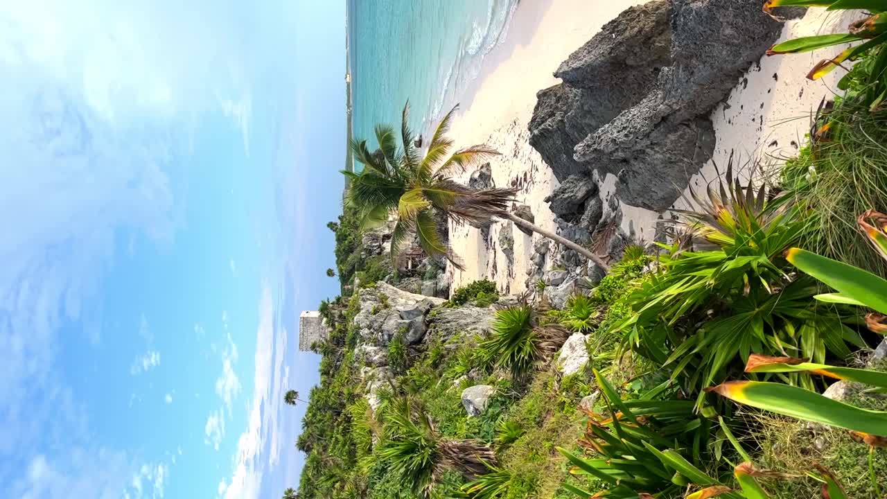 Beautiful Tropical Beach in Tulum, Mexico