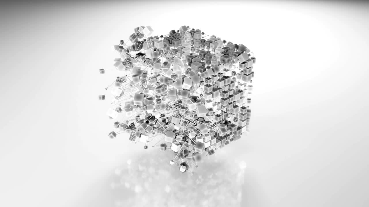 4k 추상 큐빅 네트워크