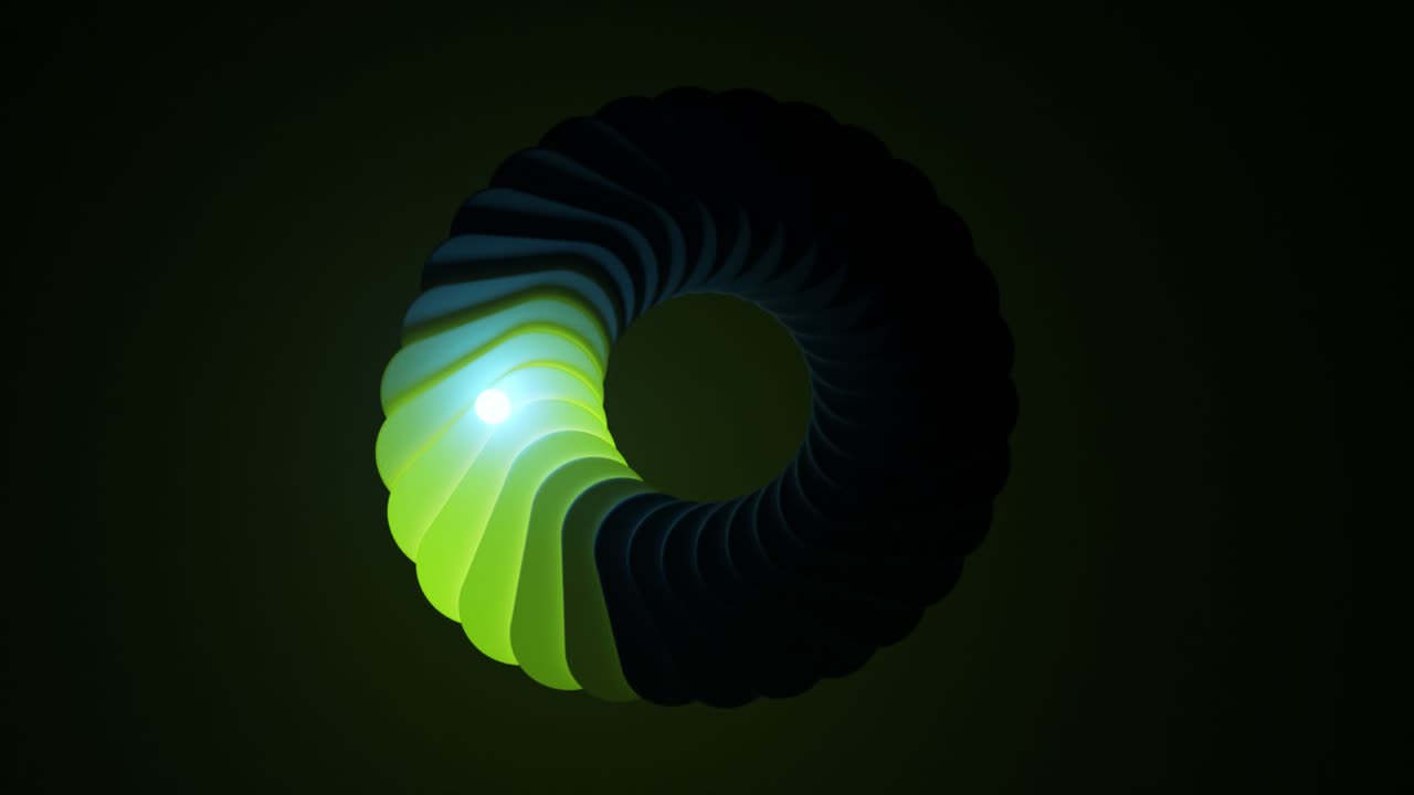 Abstract Rings with Neon Colors