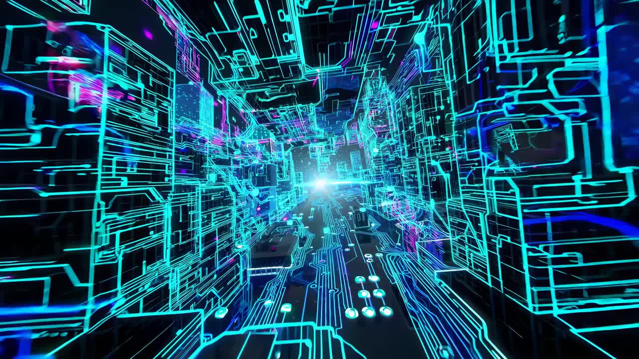 Cyberpunk City Tunnel