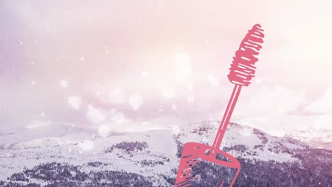 Animation-of-mascara-icon-over-snow-falling