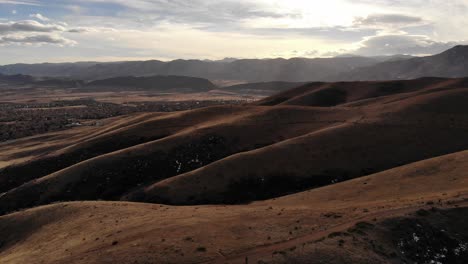 a reverse pan over a busy thoroughfare south of denver, colorado