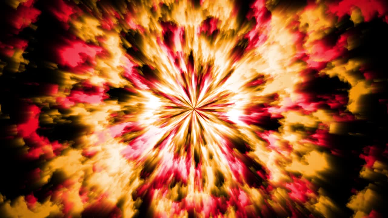 explosión de humo, brillante resumen creativo. animación de humo sobre el cosmos, el espacio.